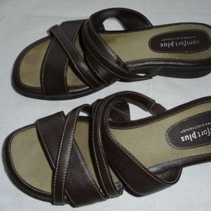 PREDICTIONS-COMFORT PLUS~BROWN SANDALS~SZ 7 1/2